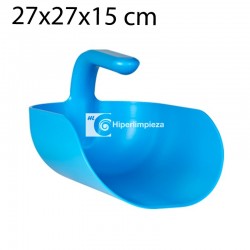 Cucharón de mano ergonómica 2L para alimentaria azul