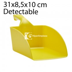 Cucharón de mano 0,5L detectable para manipular alimentos amarillo