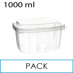 50 Envases plástico PP para microondas 1000ml