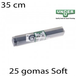 25 gomas limpiacristales Unger Soft 35 cm