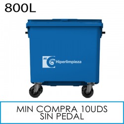 Contenedor basura 800L premium azul