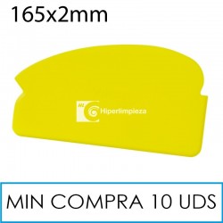 Rasqueta detectable 165x2mm amarilla