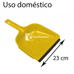 Recogedor de mano doméstico 23 cm amarillo