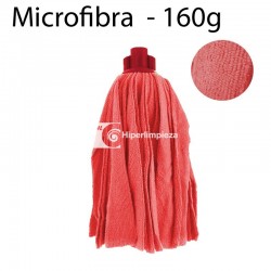 Fregona microfibra tiras 160gr rojo