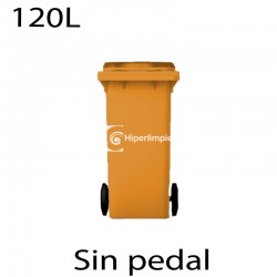Contenedor de basura 120L naranja