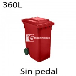 Contenedor de basura 360L rojo
