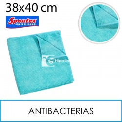 5 Bayetas microfibra Spontex 38x40cm azul