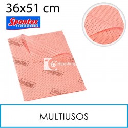 25 Bayetas fibras sintéticas Spontex 36x51cm rosa