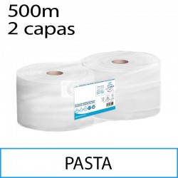 2 bobinas 500 m pasta de celulosa blanco