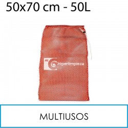 Bolsa de lavado para mopas-bayetas 50L rojo