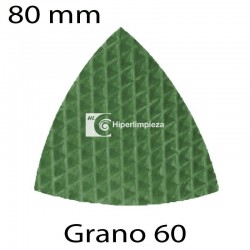 Triángulo diamantado R 80mm grano 60