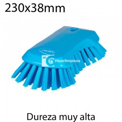 Cepillo de mano XL muy duro 230x38mm azul