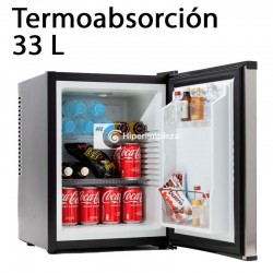 Minibar termoabsorción 33L Acero Inox Asturias