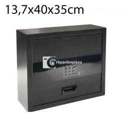 Caja fuerte 19x43cm Negro Lisboa Top