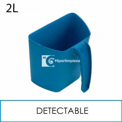 Jarra recogedora detectable apilable 2L azul