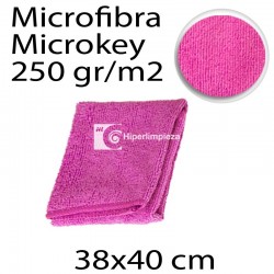 Bayeta Microkey Microfibra 38x40cm 250g Rosa