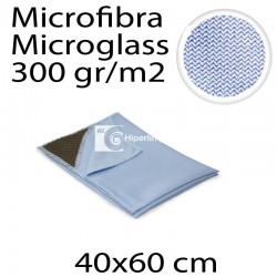Bayeta Microglass Microfibra 40x60cm 300g Azul