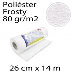 Rollo Bayeta Frosty Poliéster 26cm x 14m 80gr Blanco
