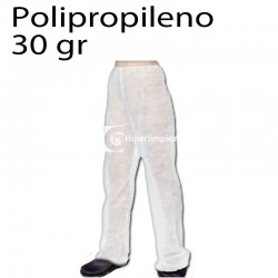 100 pantalones industria PP 30gr blanco