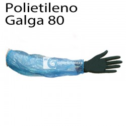 2000 manguitos polietileno G80 azul