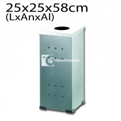 Papelera acero inox industrial HL2205G