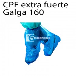 500 Cubre botas desechables CPE alto riesgo azul
