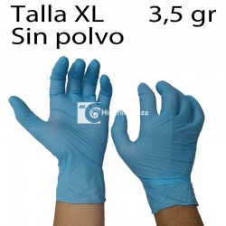 100 Guantes de nitrilo sensitive azul TXL