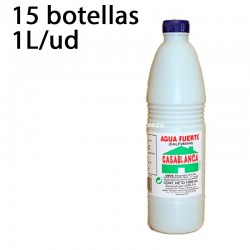 15 Botellas de agua fuerte 1L