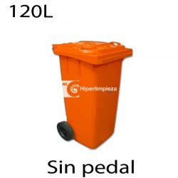 Contenedor de basura 120 litros naranja