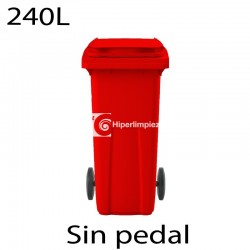Contenedor basura 240L premium rojo