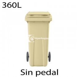 Contenedor basura 360L premium beige claro