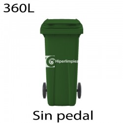 Contenedor basura 360L premium verde oscuro