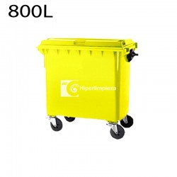 Contenedor de basura 800 litros amarillo
