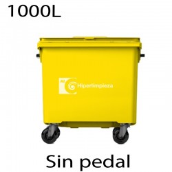 Contenedor basura 1000L amarillo