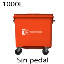 Contenedor basura 1000L premium naranja