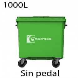 Contenedor basura 1000L premium verde claro