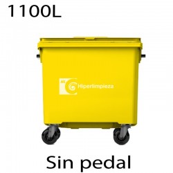 Contenedor basura 1100L amarillo