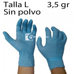 2000 guantes nitrilo azul talla L