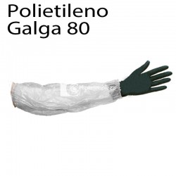 1000 manguitos polietileno G80 blanco