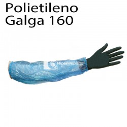 2000 manguitos polietileno G160 azul
