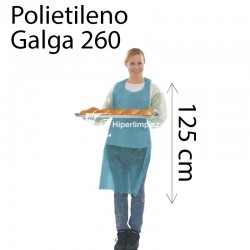 250 Delantales polietileno G260 azul