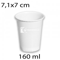 3000 uds vasos blancos 160 ml