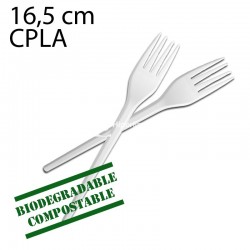 1000 uds tenedores reutilizables CPLA 16,5 cm