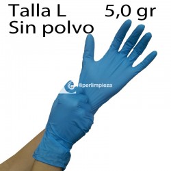 1000 guantes de nitrilo 5 gr azul TL