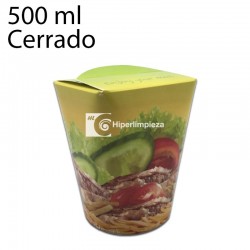 500 uds envases multifood impreso 500 ml