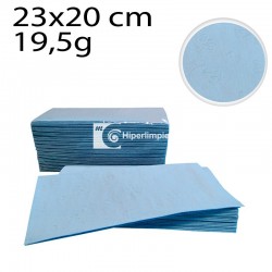 20 paquetes con 3920 toallas de papel azul 19 gr