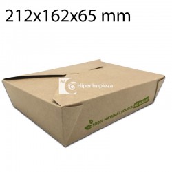 300 uds cajas multifood kraft 1900 ml