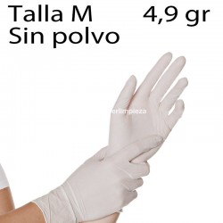 1000uds guantes látex sin polvo TM