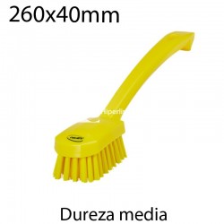 Cepillo de mano medio 260x40mm amarillo