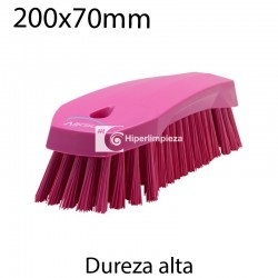 Cepillo de mano L duro 200x70mm rosa